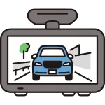 Drive Recorder Screen Side SVG Icon